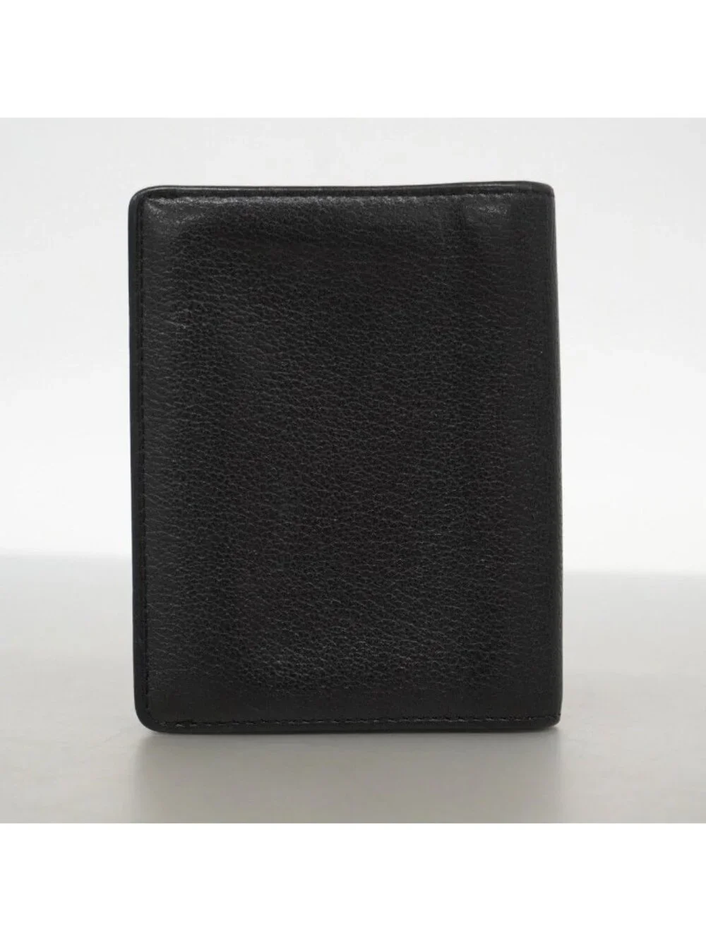Chanel Card Case Camellia Lambskin Black Silver